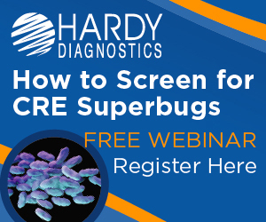 注册Hardy Diagnostics Free WebInar关于如何屏幕筛选CRE Superbugs