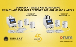 TRIOBAS空气取样器用于RABS和隔离器